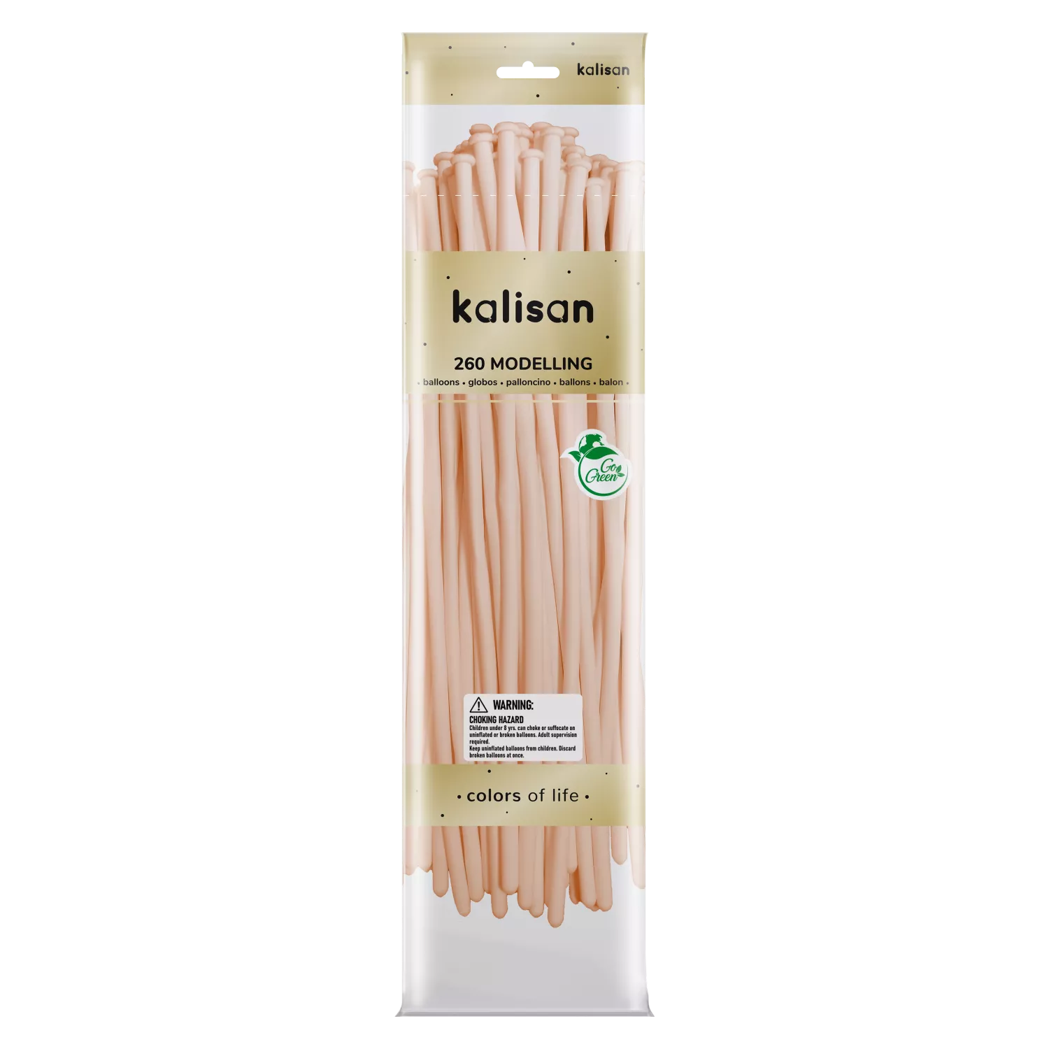 Kalisan 260 Nozzle Up latex salmon modeling tools in a 50-pack, designed for detailed latex craft and modeling projects.