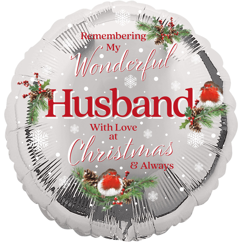 Foil Balloon 18" Husband Robin