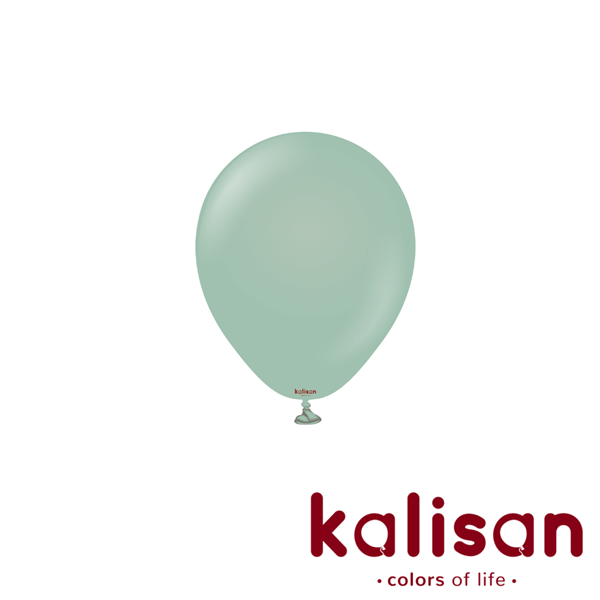 Kalisan Retro Winter Green 5" Latex Balloons 100pk