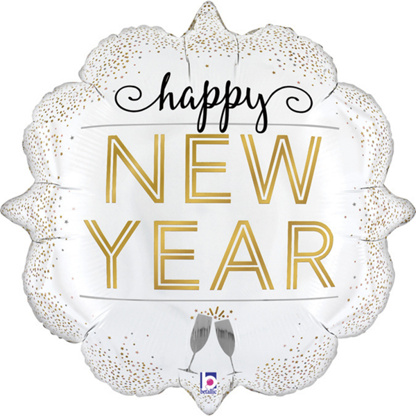 Metallic Happy New Year 31" Foil Balloon