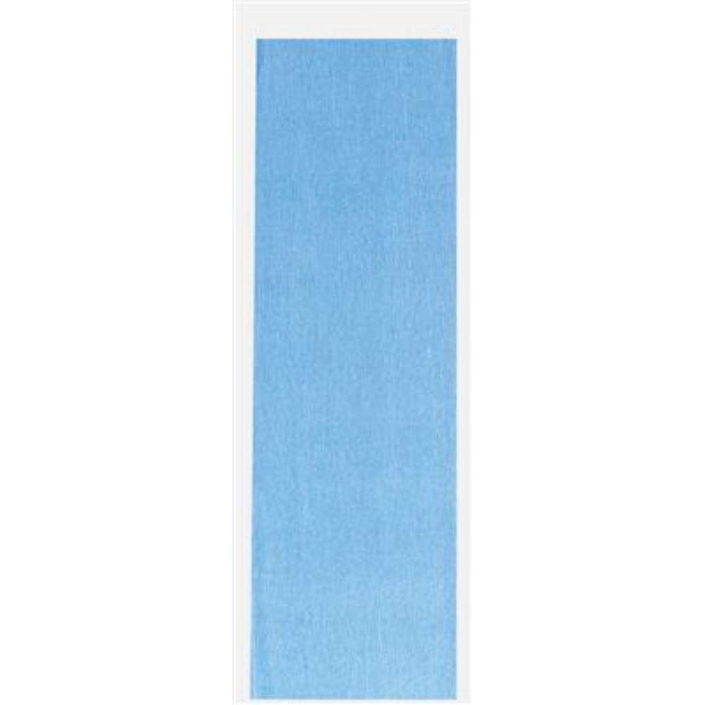 County Stationery 12-pack mid blue crepe paper tissue, 1.5m x 50cm, shown in a roll with textured surface and vibrant color.