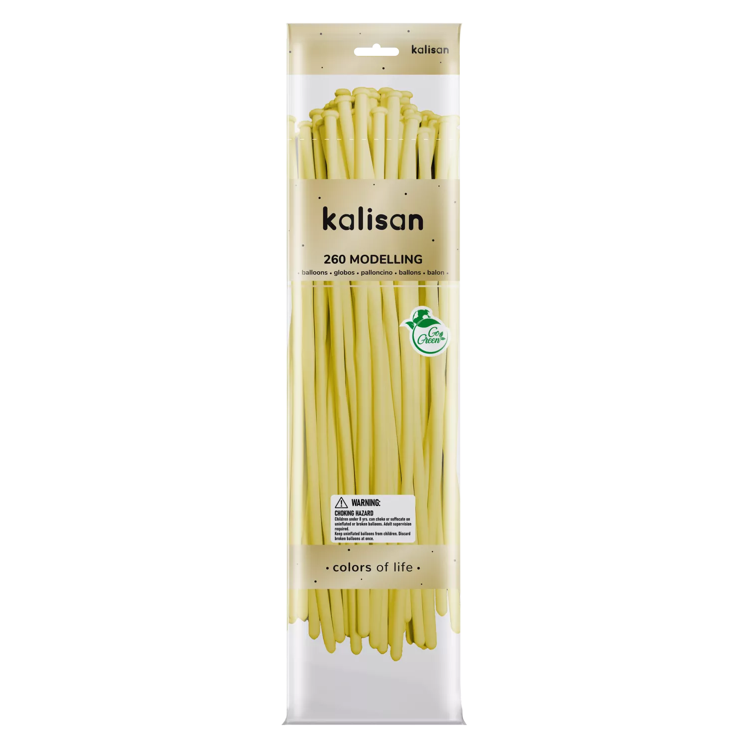 Kalisan 260 Nozzle Up Latex Yellow 50-pack for latex modeling, showing yellow latex nozzles and packaging in the image.