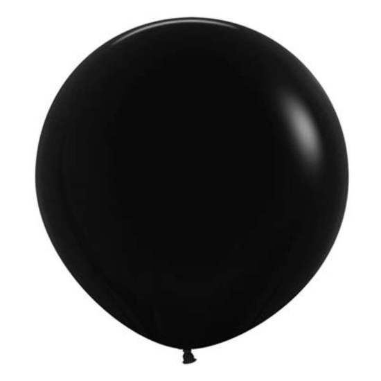 Sempertex Fashion Black 24" Latex Balloons 3pk