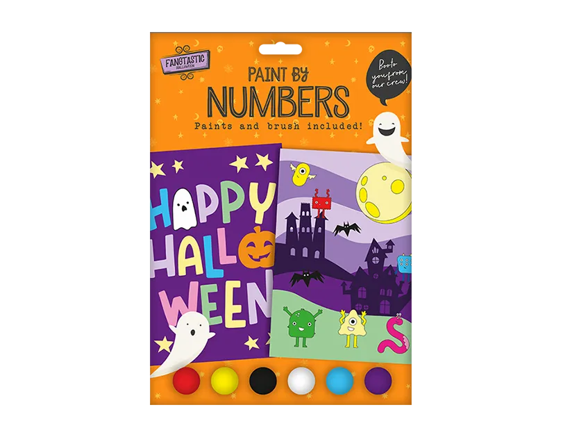 Gem Imports 2 Sheet Paint By Numbers Halloween