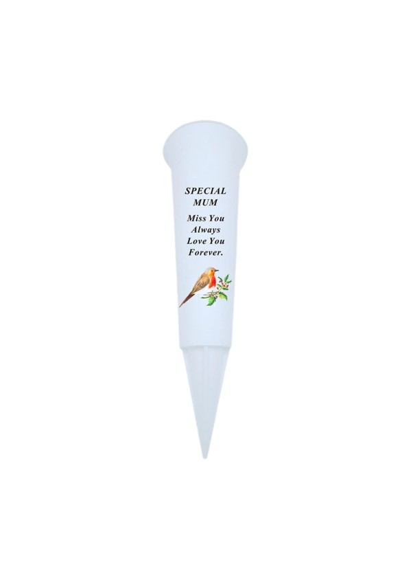 David Fischoff Memorial Spike Vase Mum 33x10cm