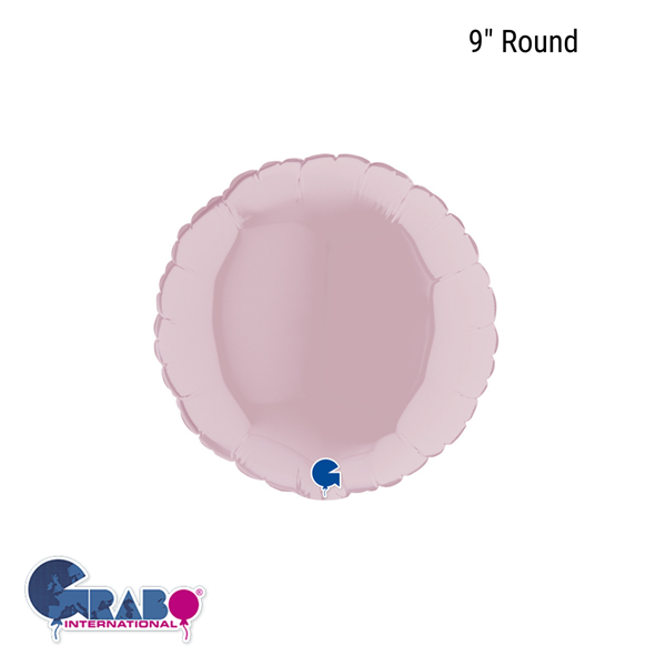 Grabo Foil Balloon Pastel Pink Round 9"
