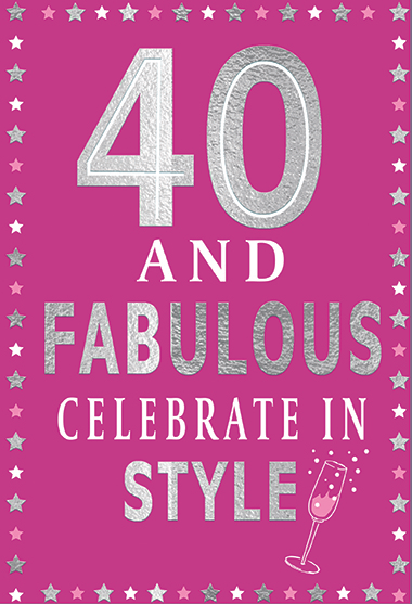 Simon Elvin C50 Birthday Age 40 6pk