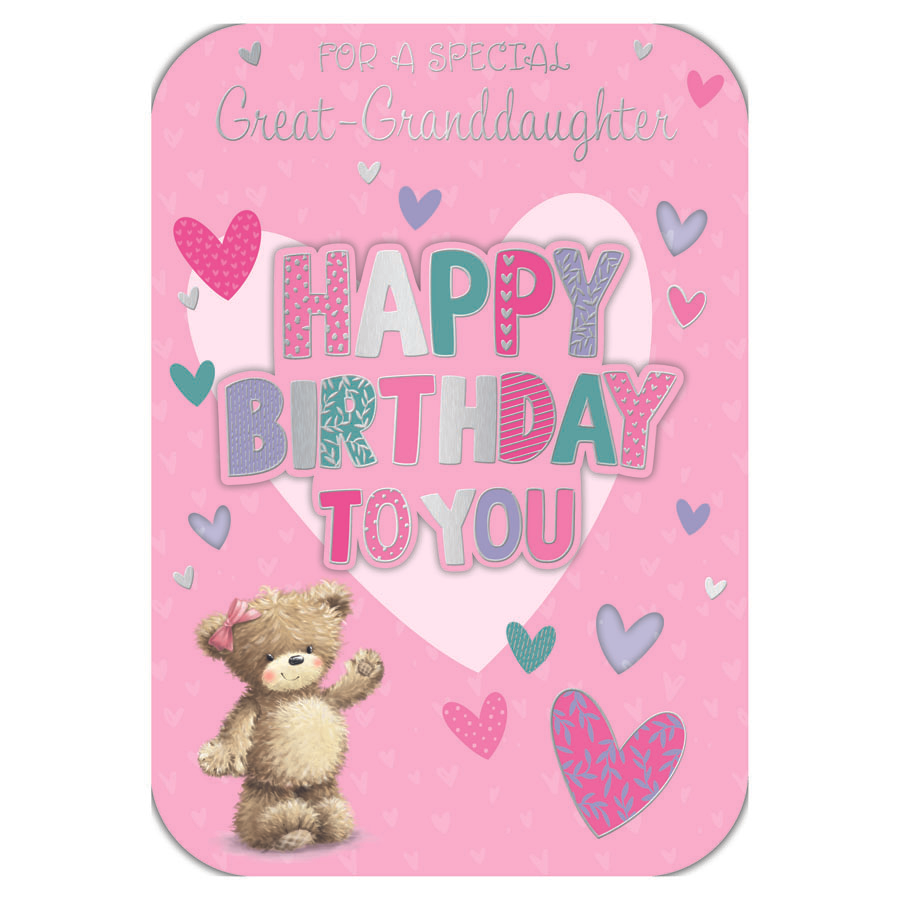 Prelude C90 Birthday Great-Granddaughter 6pk