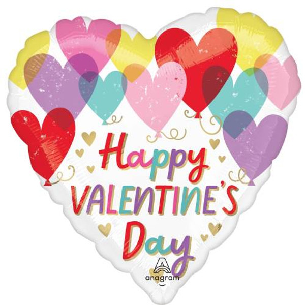 Anagram Valentine Hearts 18" Foil Balloon