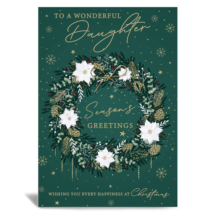 Prelude 6 Pack Cards C50 Christmas Daughter Wreath