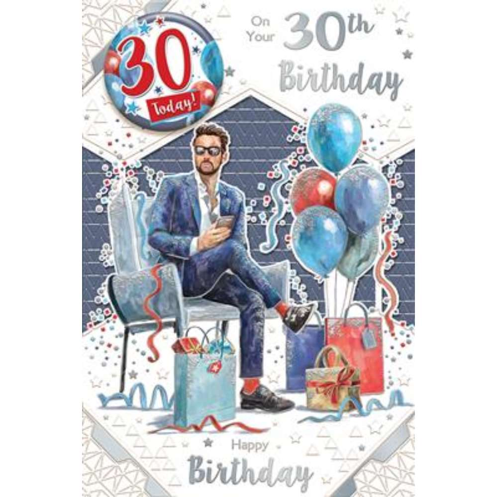 Xpress Yourself C75 Birthday Age 30 6pk