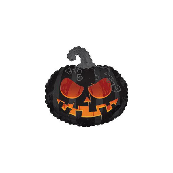 Scary Pumpkin Black 11" Foil Balloon