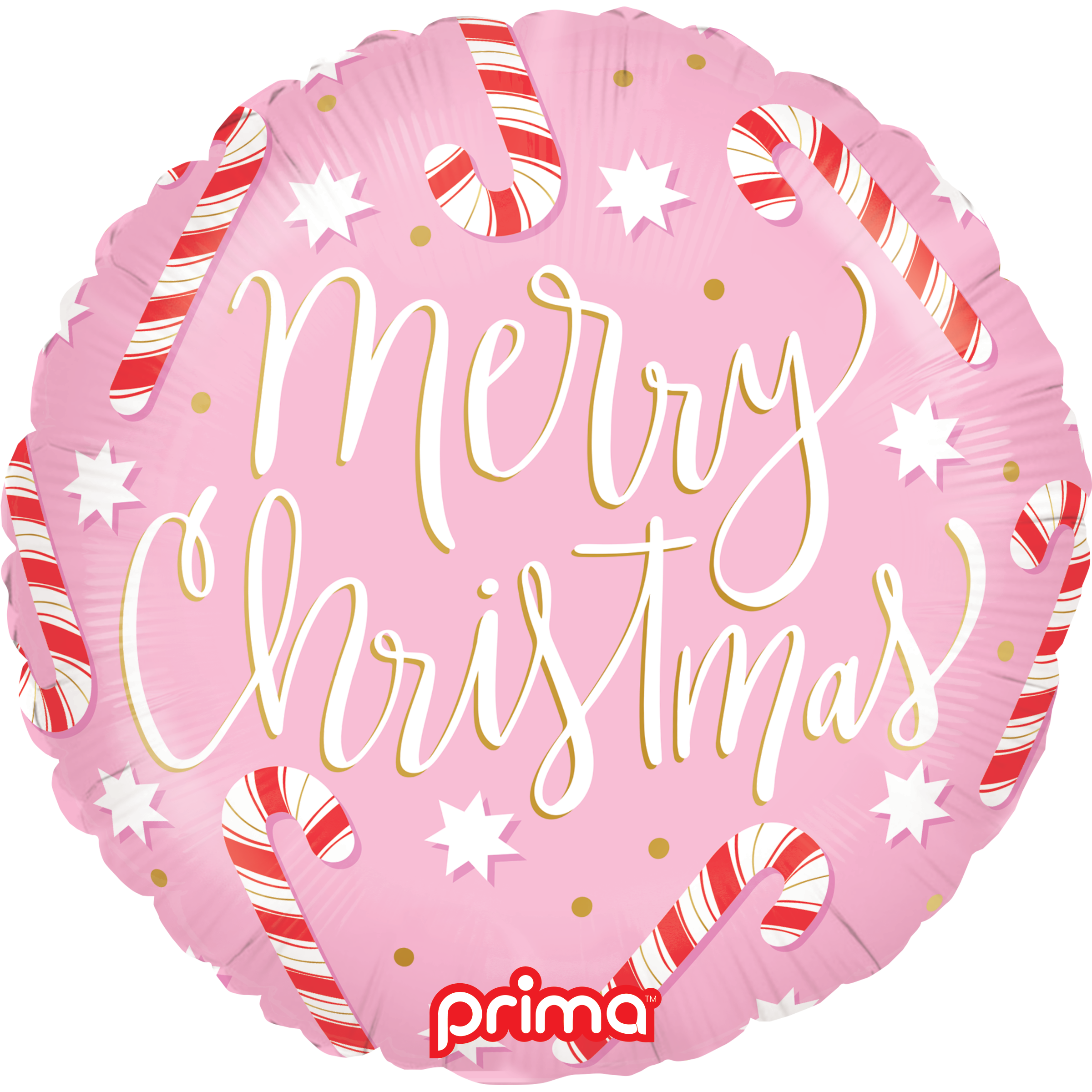 Prima Merry Christmas Candy Canes 18" Foil Balloon