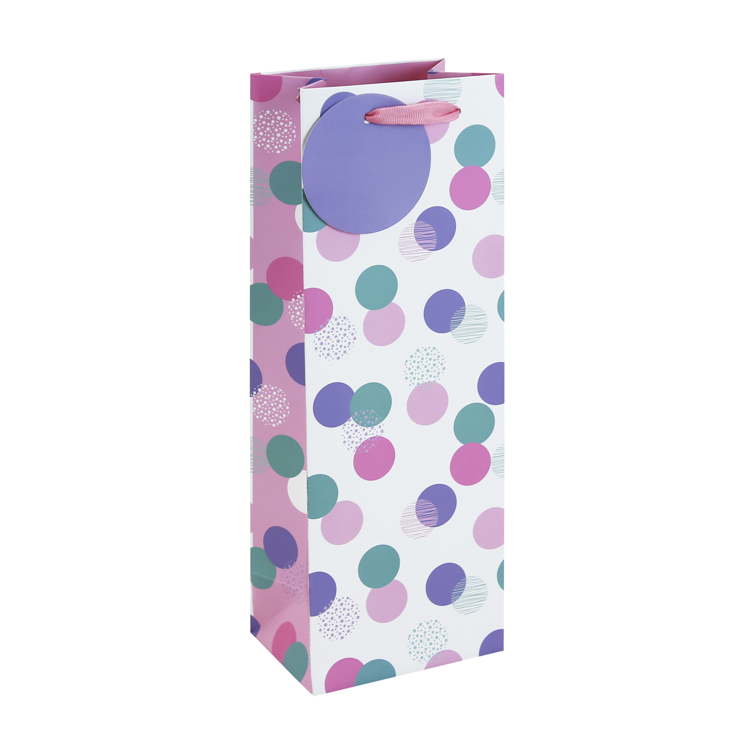 Eurowrap 6 Pack Gift Bag Female Spots Bottle