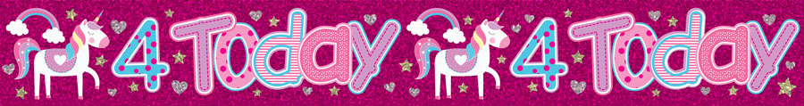 Age 5 Birthday Male Banner 2.6M 6pk