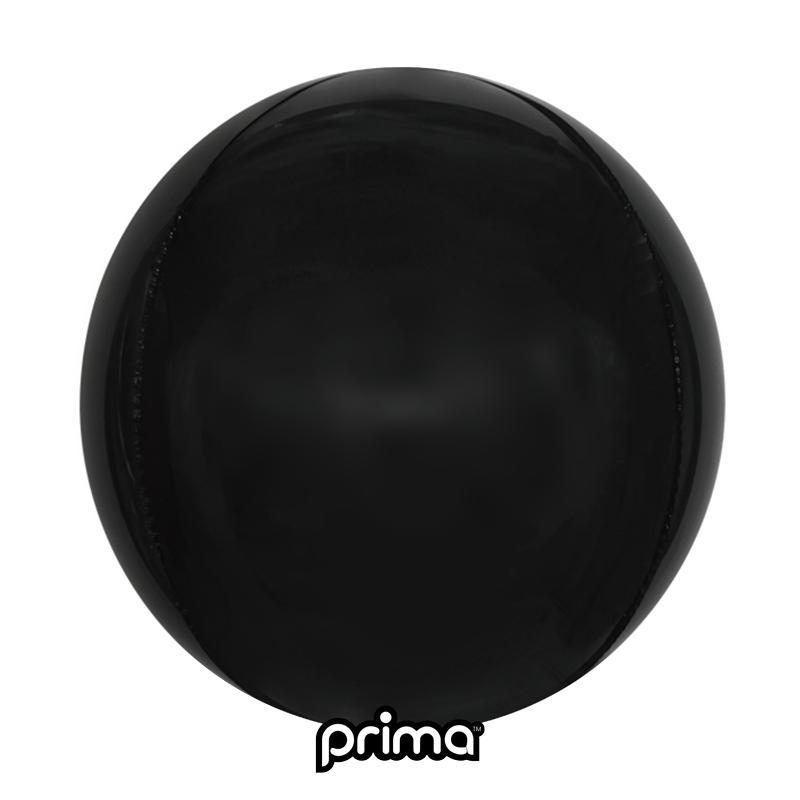 Prima Foil Balloon Black Sphere 40