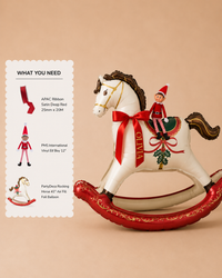PartyDeco Rocking Horse 41" Air Fill Foil Balloon