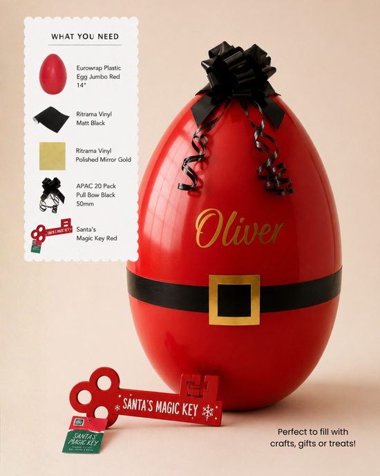 Eurowrap Plastic Egg Jumbo Red 14