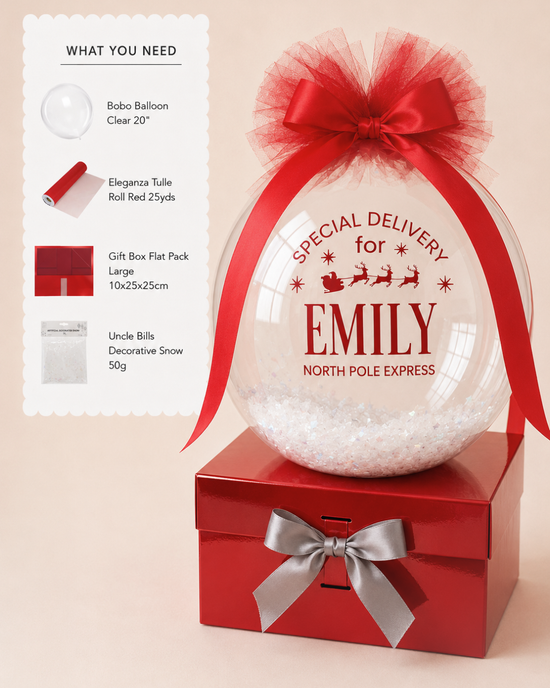 IG Design Group Gift Box Flat Pack Small 7x20x20cm