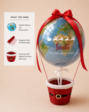 Eurowrap Gift Basket Christmas Red Santa