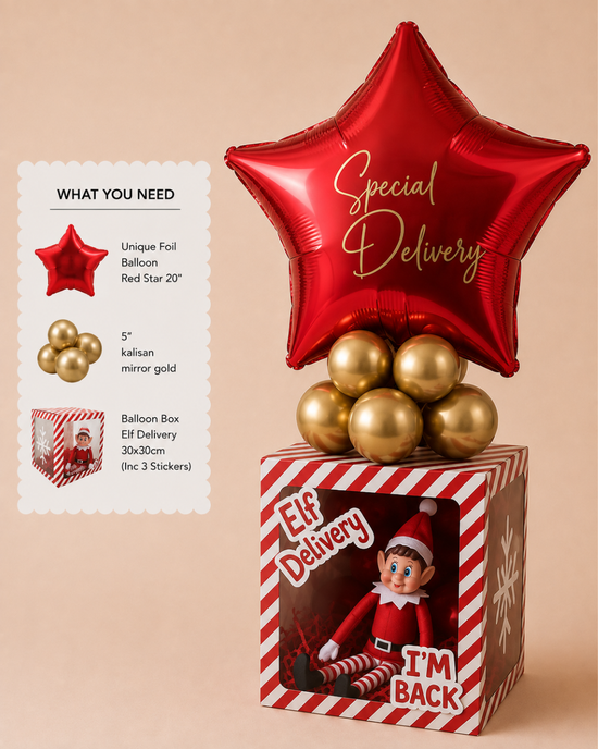 Unique Foil Balloon Red Star 20