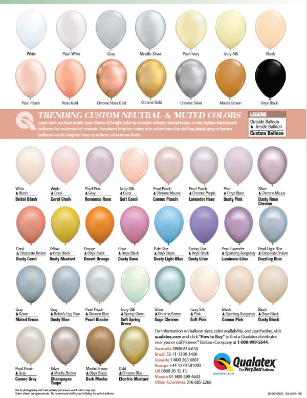 Muted/Nude Colour Charts