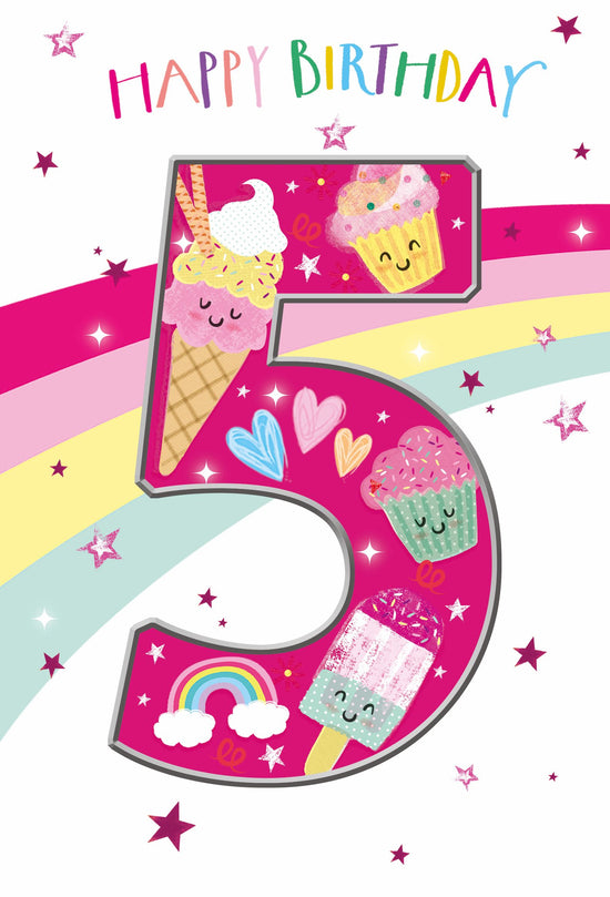 Simon Elvin C50 Birthday Age 5 6pk