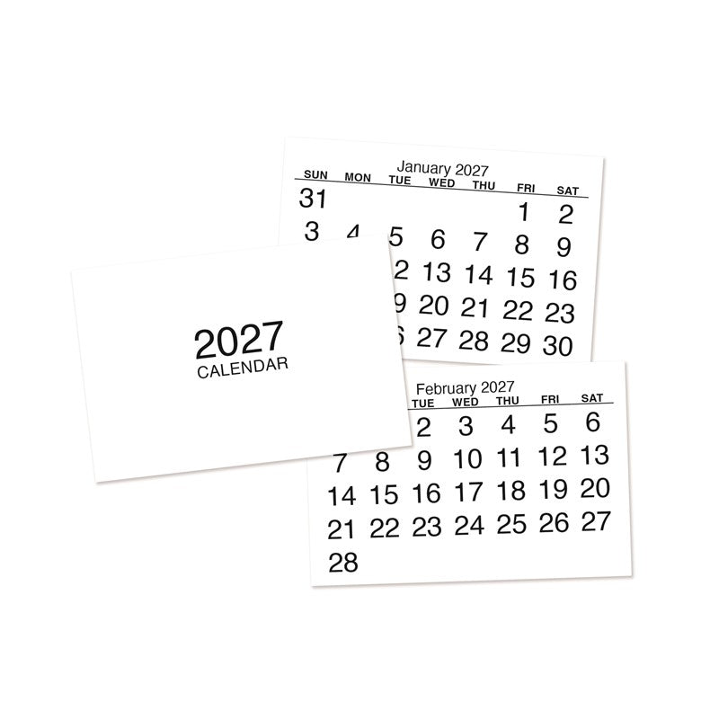 Calendar Tabs Counter Tray 2027 72pk
