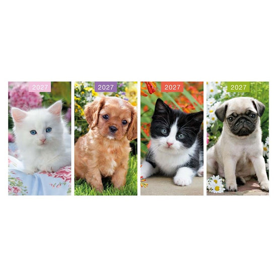 Diary Slim 2WTV Kitten & Puppy 2027 24pk