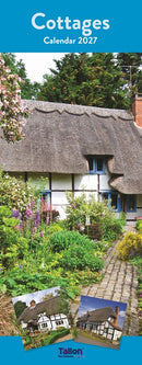 Calendar Super Slim Cottages & Gardens 2027 24pk