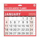 Calendar MTV Easy View Red & Black 2027 12pk