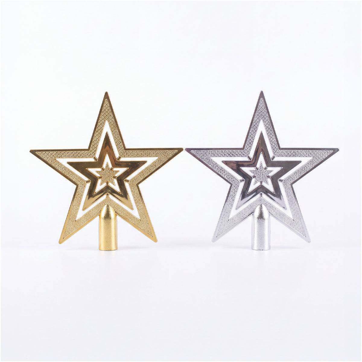 Shiny Star Tree Topper 20x20cm (Colour May Vary)
