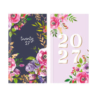 Diary Slim WTV Vintage Floral 2027 18pk