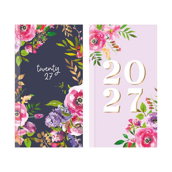 Diary Slim WTV Vintage Floral 2027 18pk