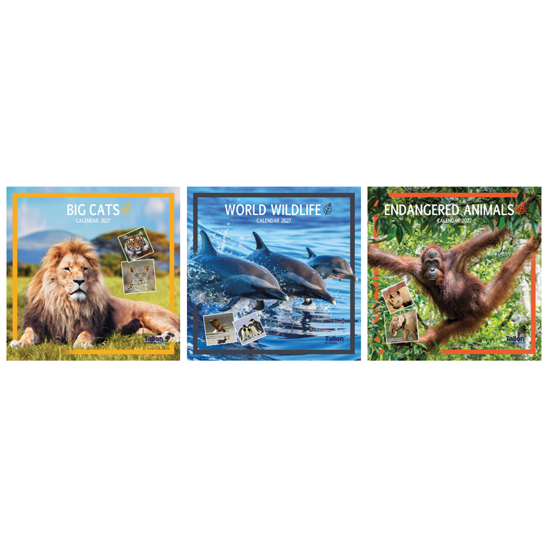 Calendar Square Animals & Wildlife 2027 12pk