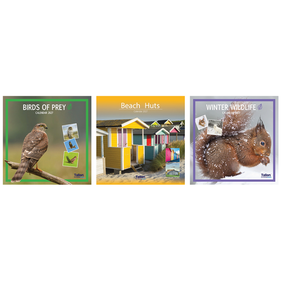 Calendar Square Wildlife Birds & Sealife 2027 12pk