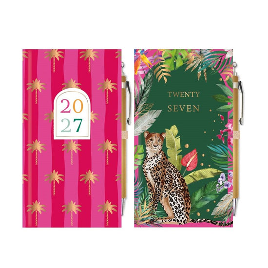 Diary Slim WTV W/Pen Tropical 2027 12pk