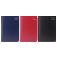 Diary A4 WTV Padded Casebound Gilt 2027 5pk