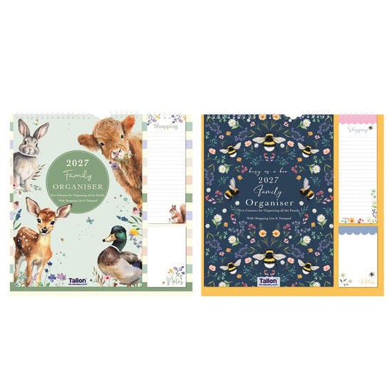 Calendar Organiser Animals & Bees 2027 6pk