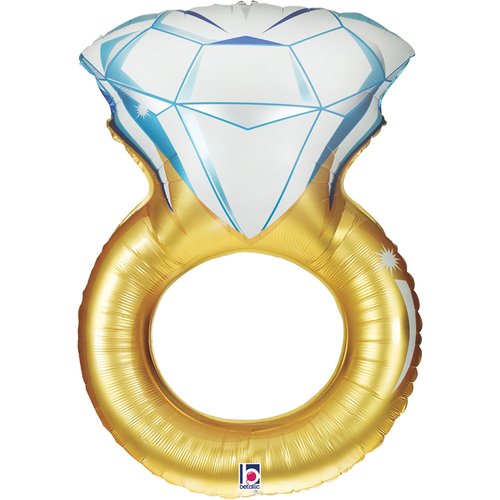 Grabo Wedding Ring 37" Foil Balloon