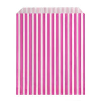 Pink Candy Stripe Paper Bags 7x9" 1000pk