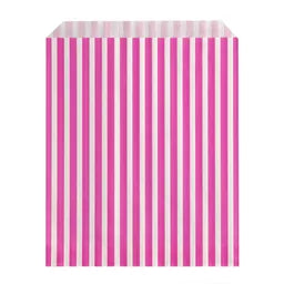 Pink Candy Stripe Paper Bags 7x9" 1000pk