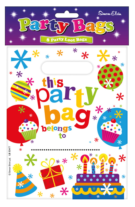 Birthday Party Bags 8pk