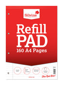 Refill Pad A4 Red Ruled 160 Pages 6pk