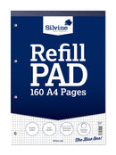 Refill Pad A4 Blue 5mm Square 80 Sheet 6pk