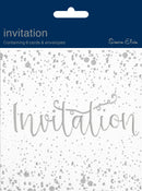Simon Elvin Invitation Open Silver/White 6pk