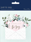 Simon Elvin Thank You Card Floral Envelope 6pk