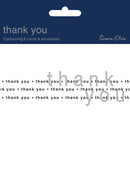 Simon Elvin Thank You Card Text 6pk