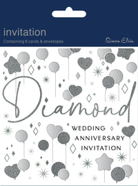 Simon Elvin Invitation Diamond Anniversary 6pk