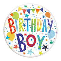 Birthday Boy Blue Jumbo Badge 150mm